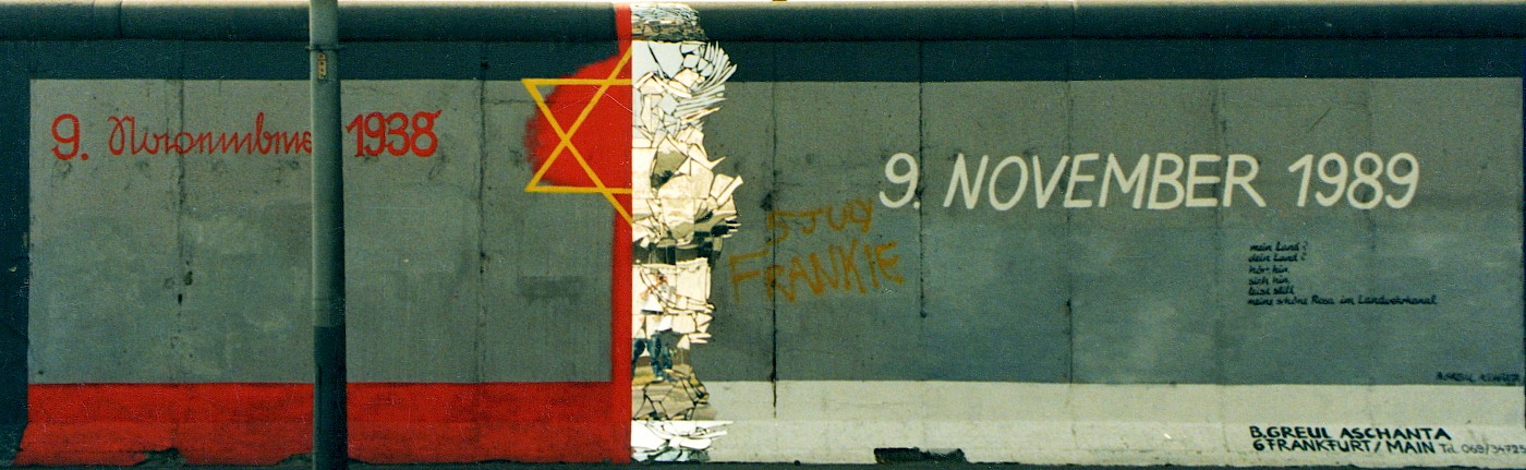 East Side Gallery: Barbara Greul Aschanta, Deutschland im November, 1990 © Stiftung Berliner Mauer, photographer: Hans Hankel