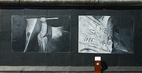 East Side Gallery: Andreas Kämper, Untitled, 2009 © Stiftung Berliner Mauer, photographer: Günther Schaefer