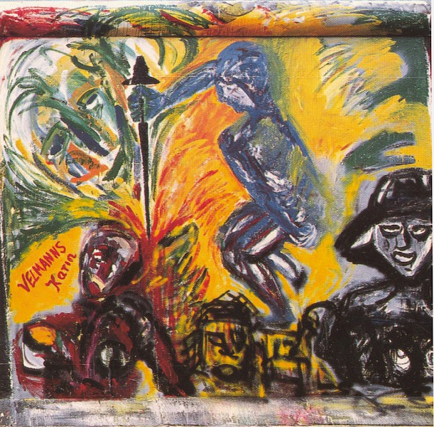 East Side Gallery: Karin Velmanns, Untitled, 1990 © Stiftung Berliner Mauer, postcard