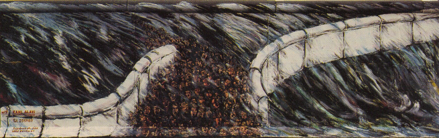 Kani Alavi, Es geschah im November, 1990 © Stiftung Berliner Mauer, postcard