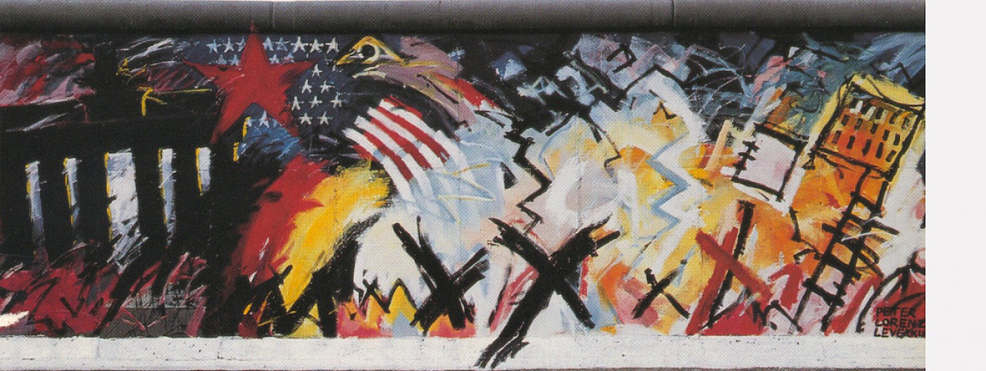Peter Lorenz, Untitled, 1990 © Stiftung Berliner Mauer, postcard