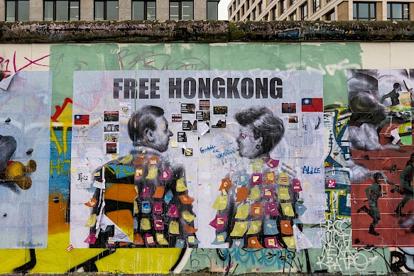 Chinese artist Badiucao appealed for support for the protesters in Hong Kong in November 2019
