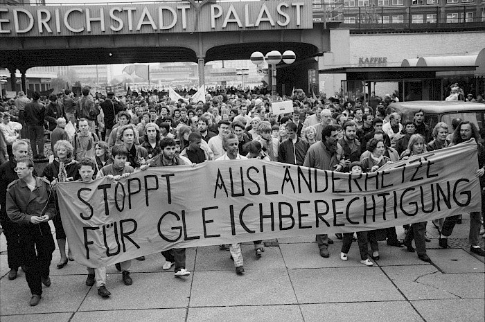 Demonstration in East Berlin, April 1990